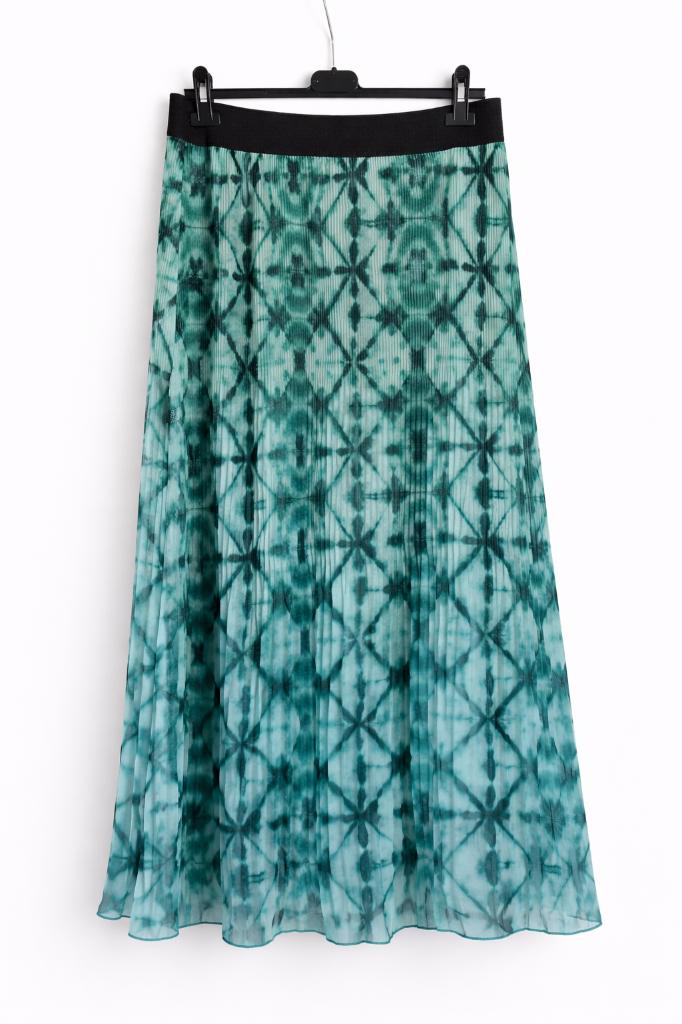 Elvira plisse lange rok maat 42 XL groen zwart, Kleding | Dames, Rokken, Maat 42/44 (L), Ophalen of Verzenden, Zo goed als nieuw