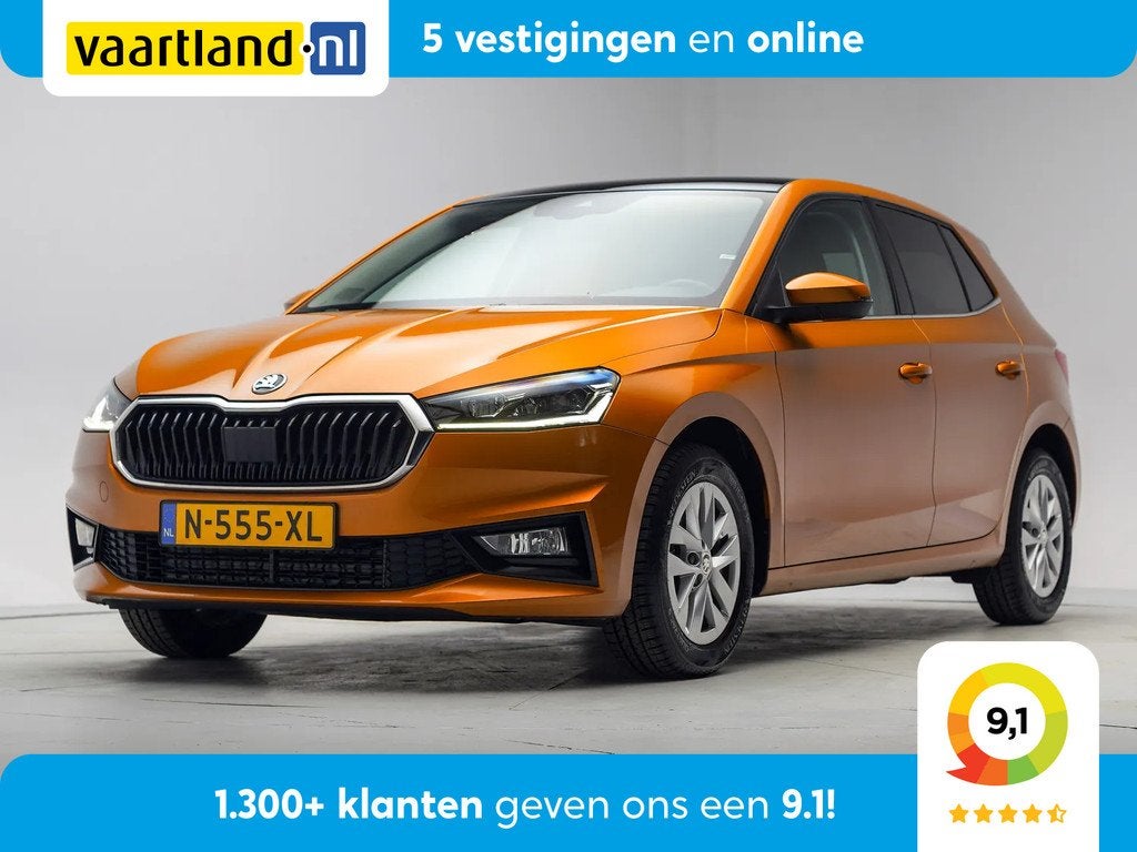 Skoda Fabia 1.0 TSI Business Edition [ Panoramadak Navi LED, Auto's, Skoda, 1071 kg, Automatische klimaatregeling, Origineel Nederlands