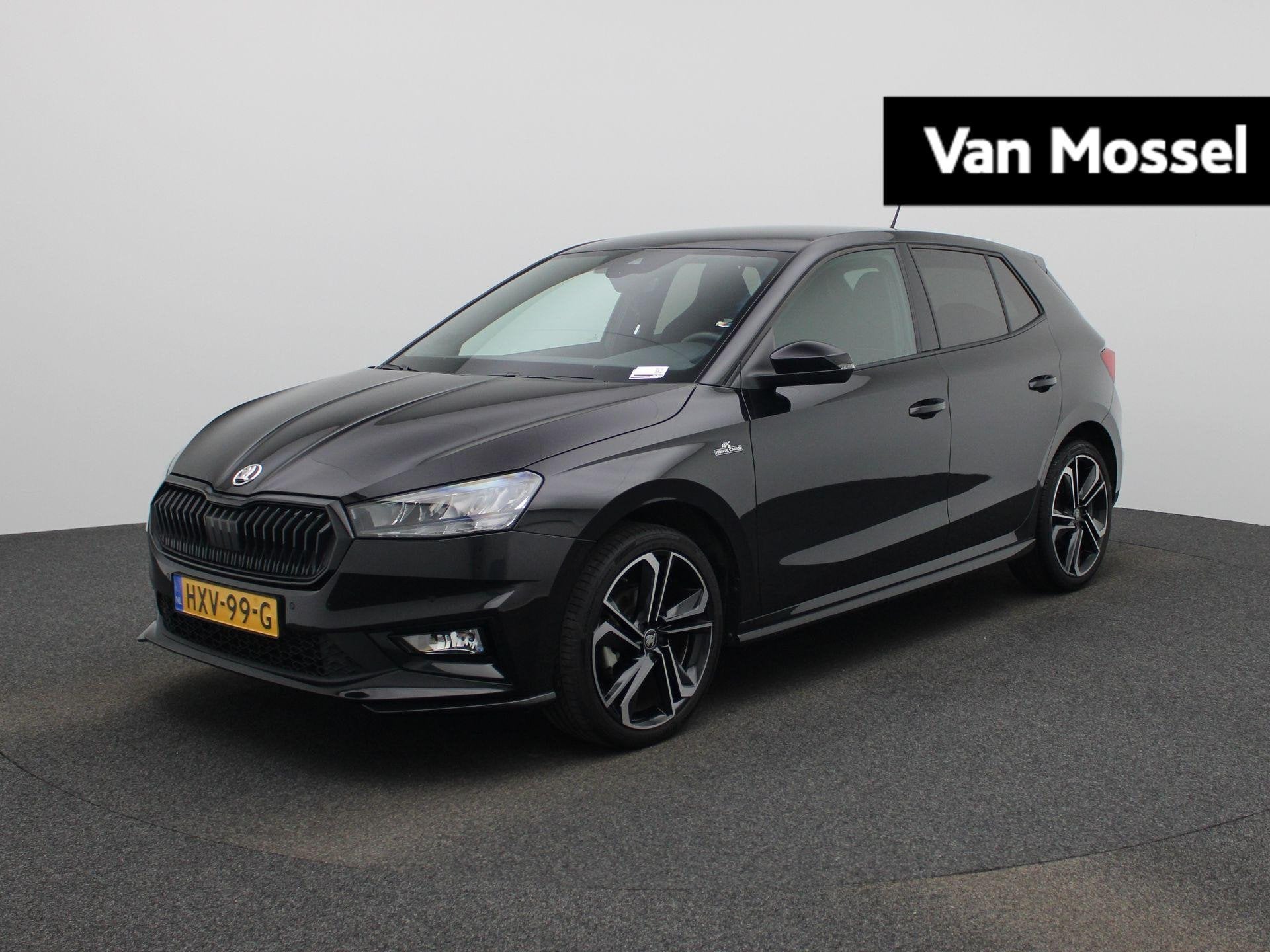 Skoda Fabia 1.0 TSI Monte Carlo | Verwarmbare voorstoelen |, Auto's, 12 maanden, Gebruikt, Euro 6, Zwart