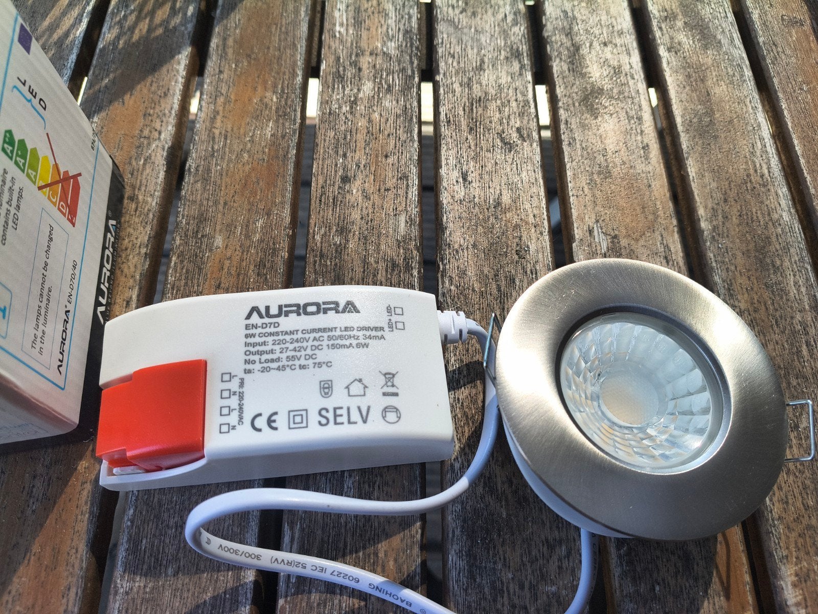 Aurora EN-D7D RT PRO Dimbare LED Downlight 7W 4000K, Ophalen of Verzenden