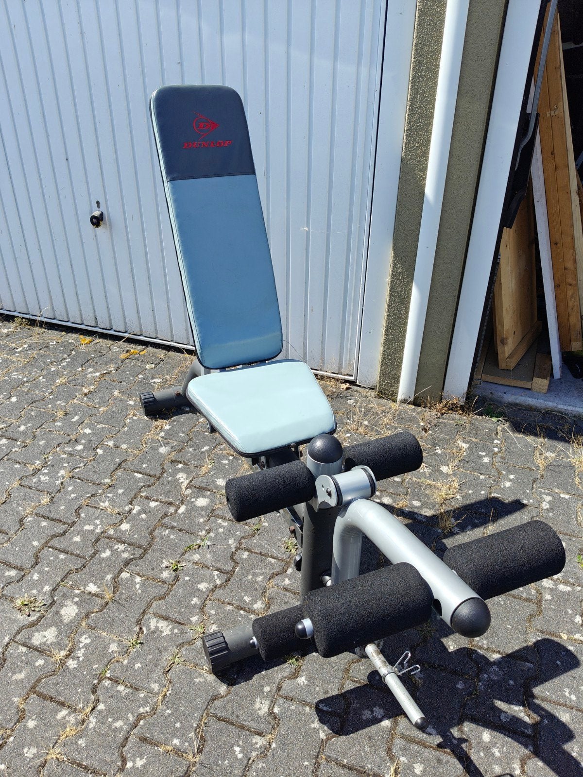 Verstelbare halterbank met leg extension / Leg curl, Ophalen, Benen, Gebruikt, .