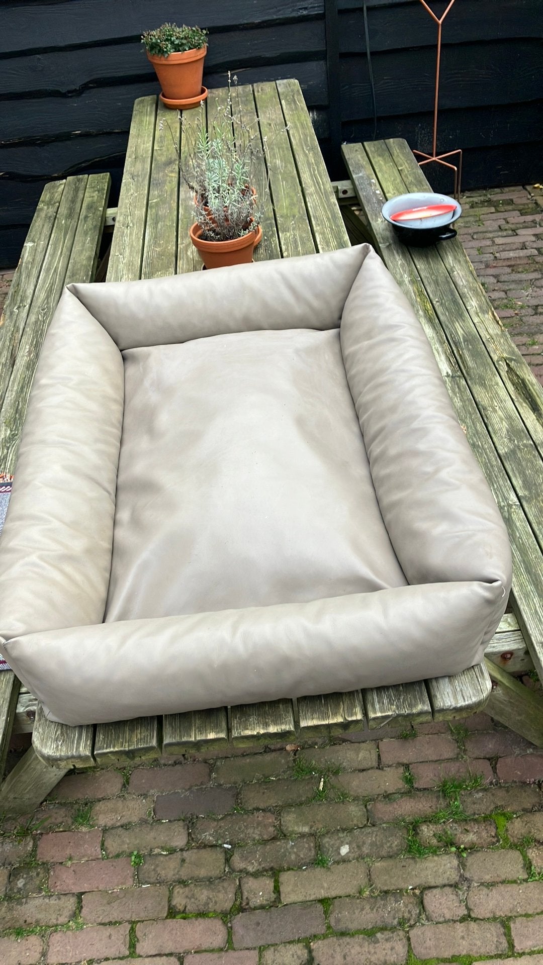 Hondenmand., Ophalen of Verzenden, Zo goed als nieuw, Leer