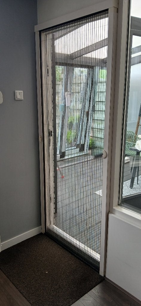 Unilux Plissé deurhor, Ophalen, Kunststof, Gebruikt, 80 tot 100 cm