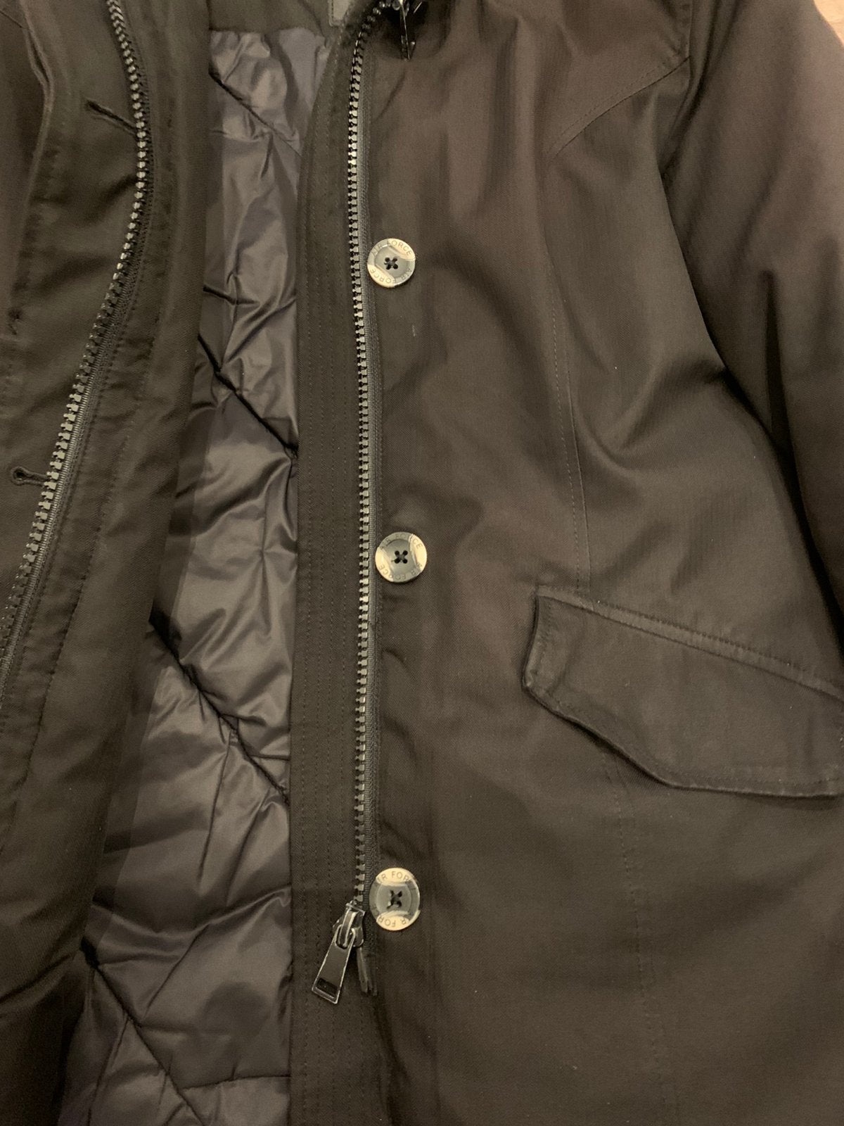 Airforce parka jas zwart, Ophalen of Verzenden, Zo goed als nieuw, Zwart