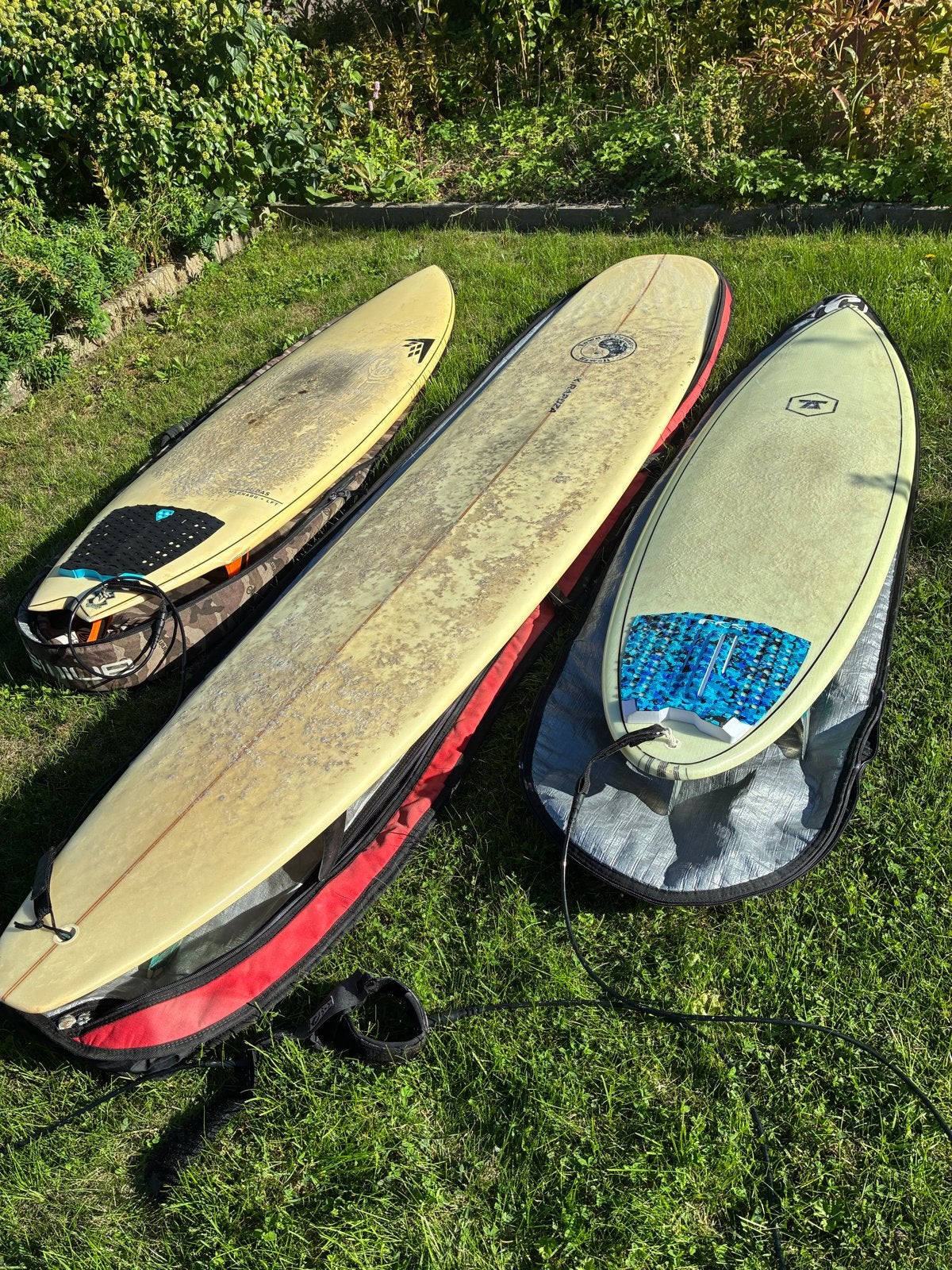 Diverse surfboards te koop - Shortboard, Fish, Longboard, Watersport en Boten, Ophalen, Gebruikt, Shortboard, Met vinnen