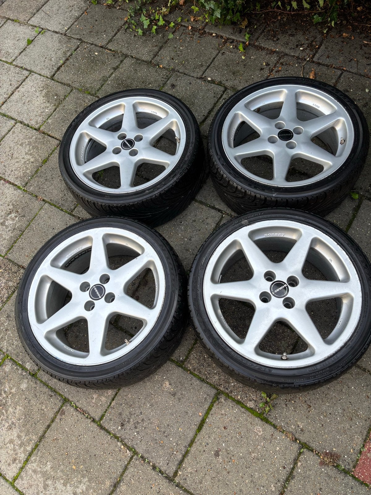 Borbet C velgen 17 inch 4x100 ET 30, Ophalen, Gebruikt, Banden en Velgen, 17 inch