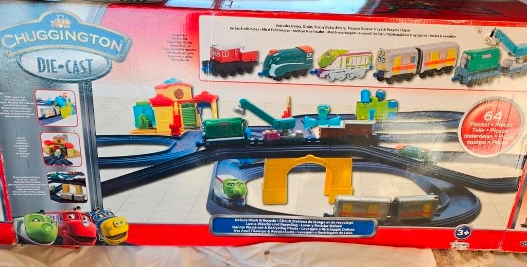Chuggington treinset in originele doos, Ophalen of Verzenden, Handmatig, Overige merken