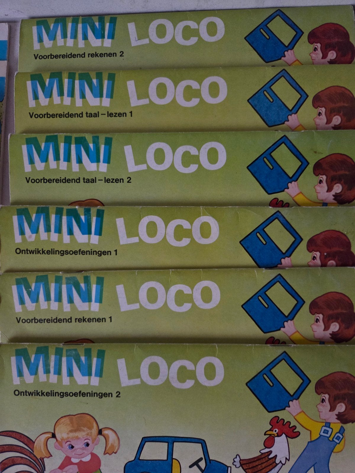 Mini Loco - 2 doosjes + 21x boekjes, Kinderen en Baby's, Speelgoed | Educatief en Creatief, Ophalen of Verzenden, Gebruikt