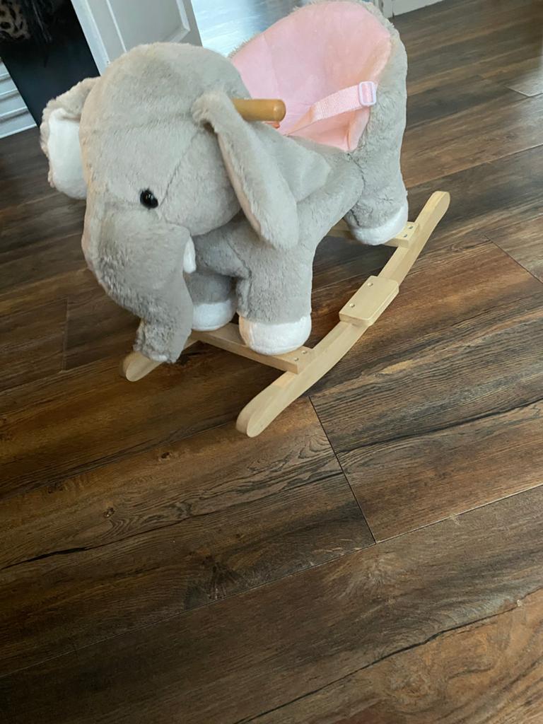 Nieuwe Schommelolifant voor baby's en peuters, Kinderen en Baby's, Speelgoed | Hobbelfiguren, Ophalen, Nieuw