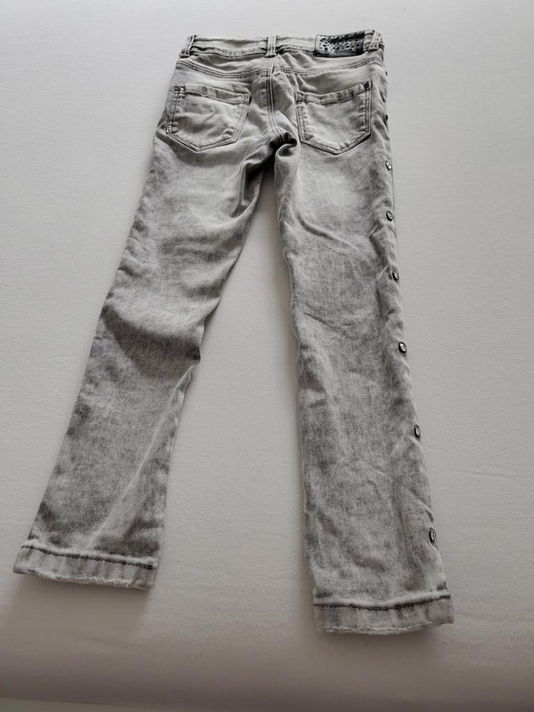 Name It Meisjes Jeans - Grijs, Maat 116, Kinderen en Baby's, Kinderkleding | Maat 110, Ophalen of Verzenden, Zo goed als nieuw