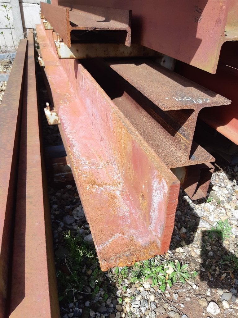 STALEN IJZEREN HOEKLIJN: Hoek 150x100x14, Ophalen, Gebruikt, Balk, Overige houtsoorten