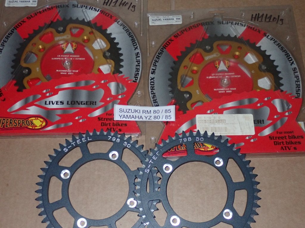 Suzuki RM Yamaha YZ 80 85 Achter Tandwiel 50T - 4 Stuks, Motoren, Verzenden