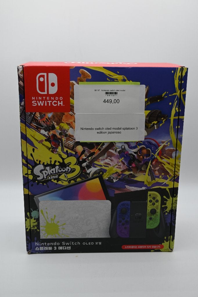 Nintendo Switch OLED Model Splatoon 3 Editie Japans