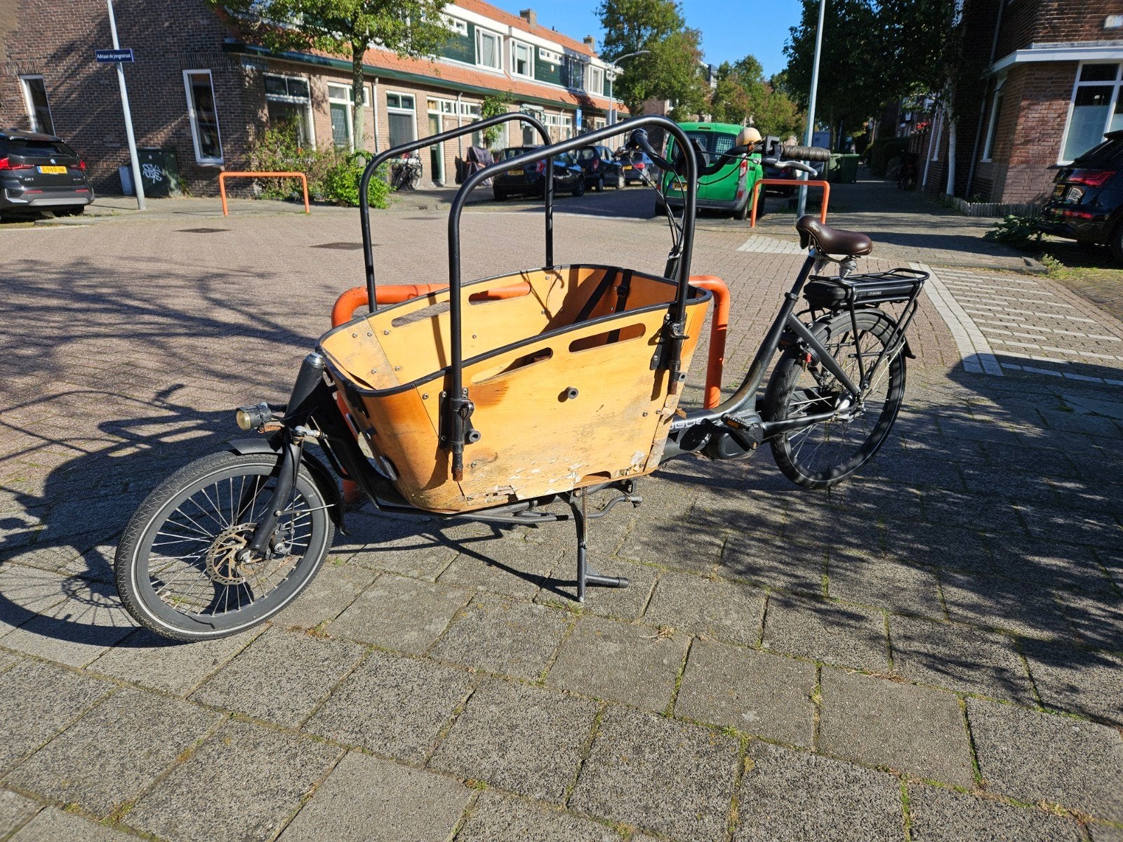 Vogue Carry 2 Bakfiets met Bafang Elektromotor, Gebruikt, Elektrisch, 2 kinderen, Schijfrem