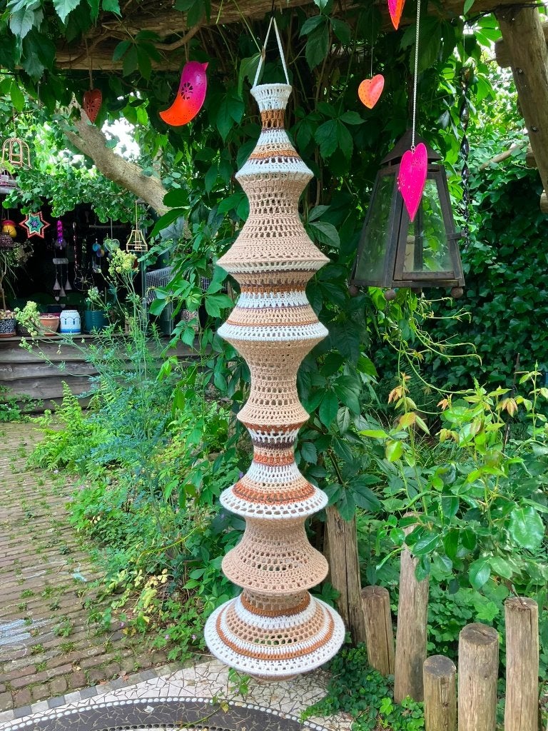 visnetlamp gehaakt, Overige materialen, Verzenden, 155 cm, Rechthoek