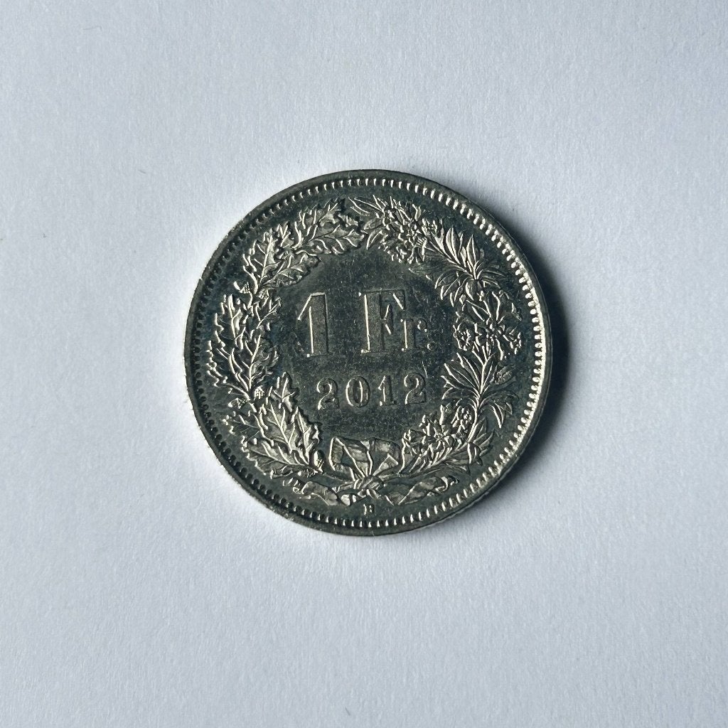 Zwitserse 1 Franc | Div Jaren | 2012 & 2013, Ophalen of Verzenden, Overige landen, Setje