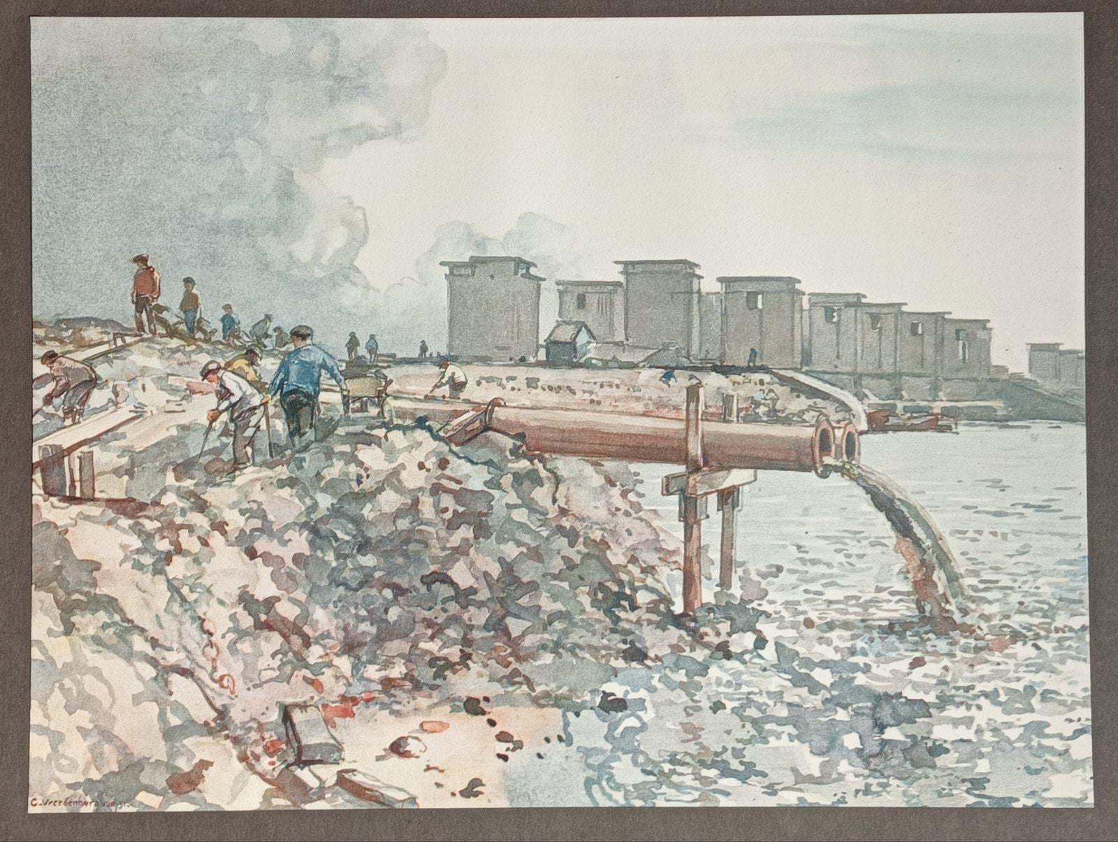 Cornelis Vreedenburgh prent, Ophalen of Verzenden, Voor 1940, Gebruikt