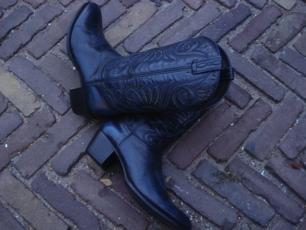 SENDRA BOOTS, ZWART BLAUW 42 NU GRATIS VERZENDING PER POST, Zwart, Ophalen of Verzenden, Zo goed als nieuw, Hoge laarzen