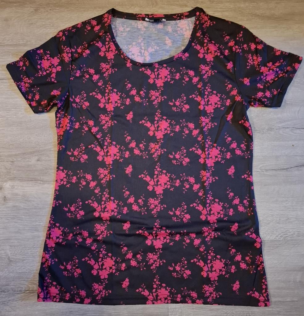 Shirt roze bloem True Spirit M/38., Maat 38/40 (M), Nieuw, Ophalen of Verzenden, True Spirit