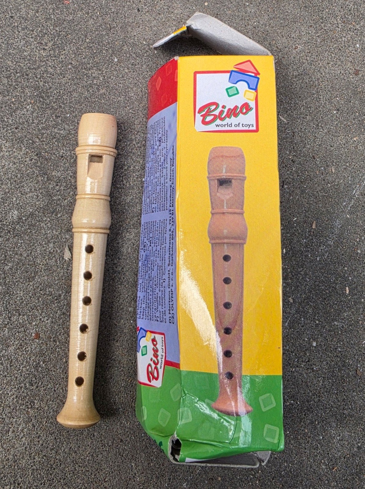Bino World of Toys Blokfluitje - Nieuw in doos, Ophalen of Verzenden, Nieuw, Sopraan of Sopranino, Kunststof