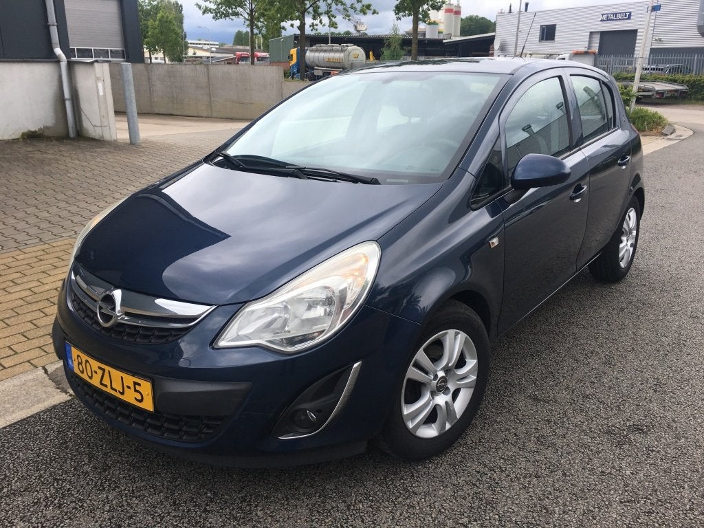 Opel Corsa 1.2-16V Rhythm , Airco, (bj 2012), Voorwielaandrijving, Gebruikt, 4 cilinders, Blauw