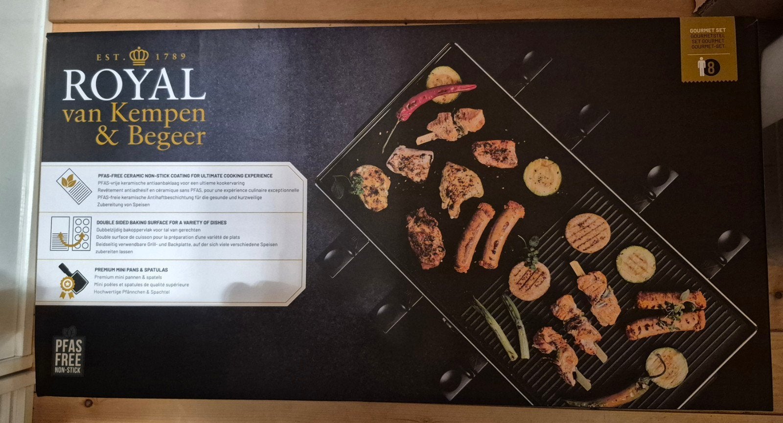Royal van Kempen & Begeer Gourmetstel voor 8 personen, Ophalen of Verzenden, Nieuw, 8 personen of meer