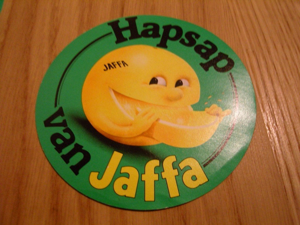 sticker hapsap van jaffa grapefruit *, Ophalen, Zo goed als nieuw