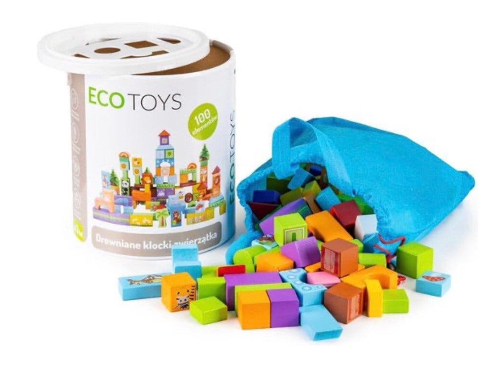Te koop zgan ecotoys blokken, Ophalen of Verzenden, Zo goed als nieuw, Duplo