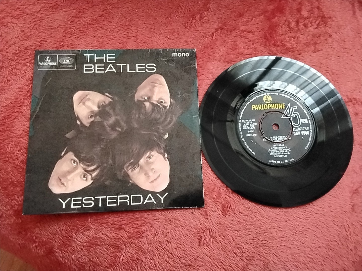 The Beatles - Yesterday EP (7 inch vinyl single), Cd's en Dvd's, Gebruikt, 7 inch, Pop, EP