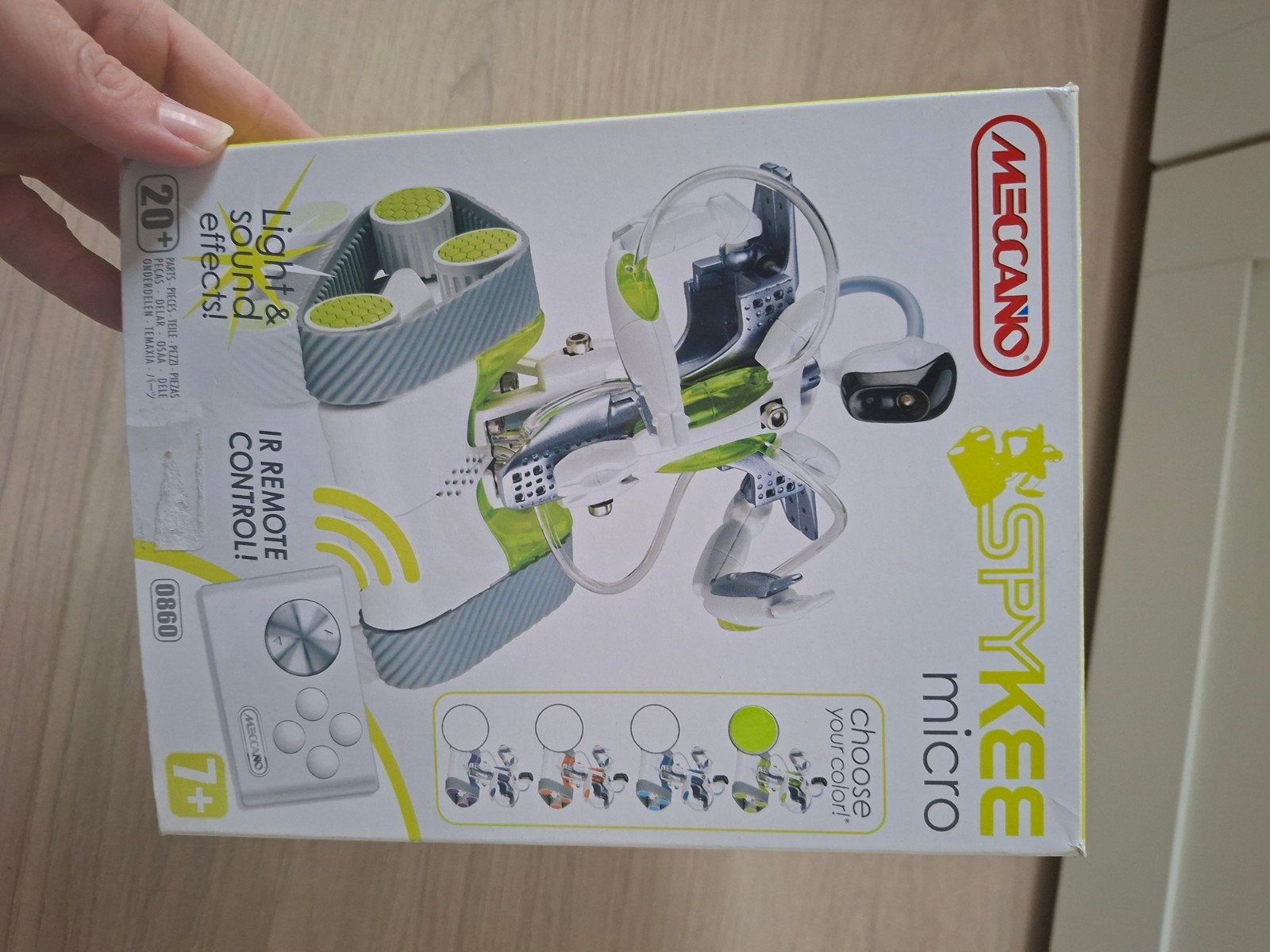 Meccano Spykee Micro robot om te bouwen - compleet, Ophalen, Zo goed als nieuw, Bouwen, Met licht