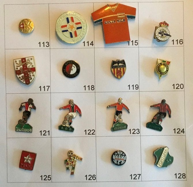 Voetbalspeldjes/Pins, Verzamelen, Verzenden, Gebruikt