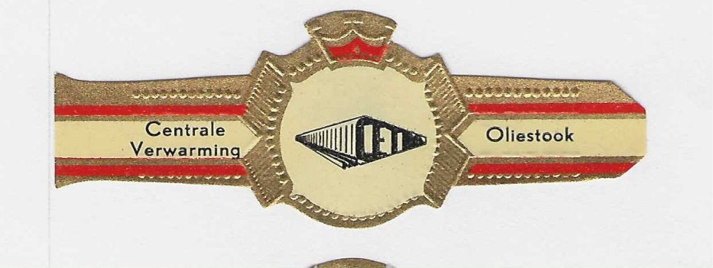 reclamen no 41  - verwarming, Ophalen of Verzenden, Sigarenbandjes