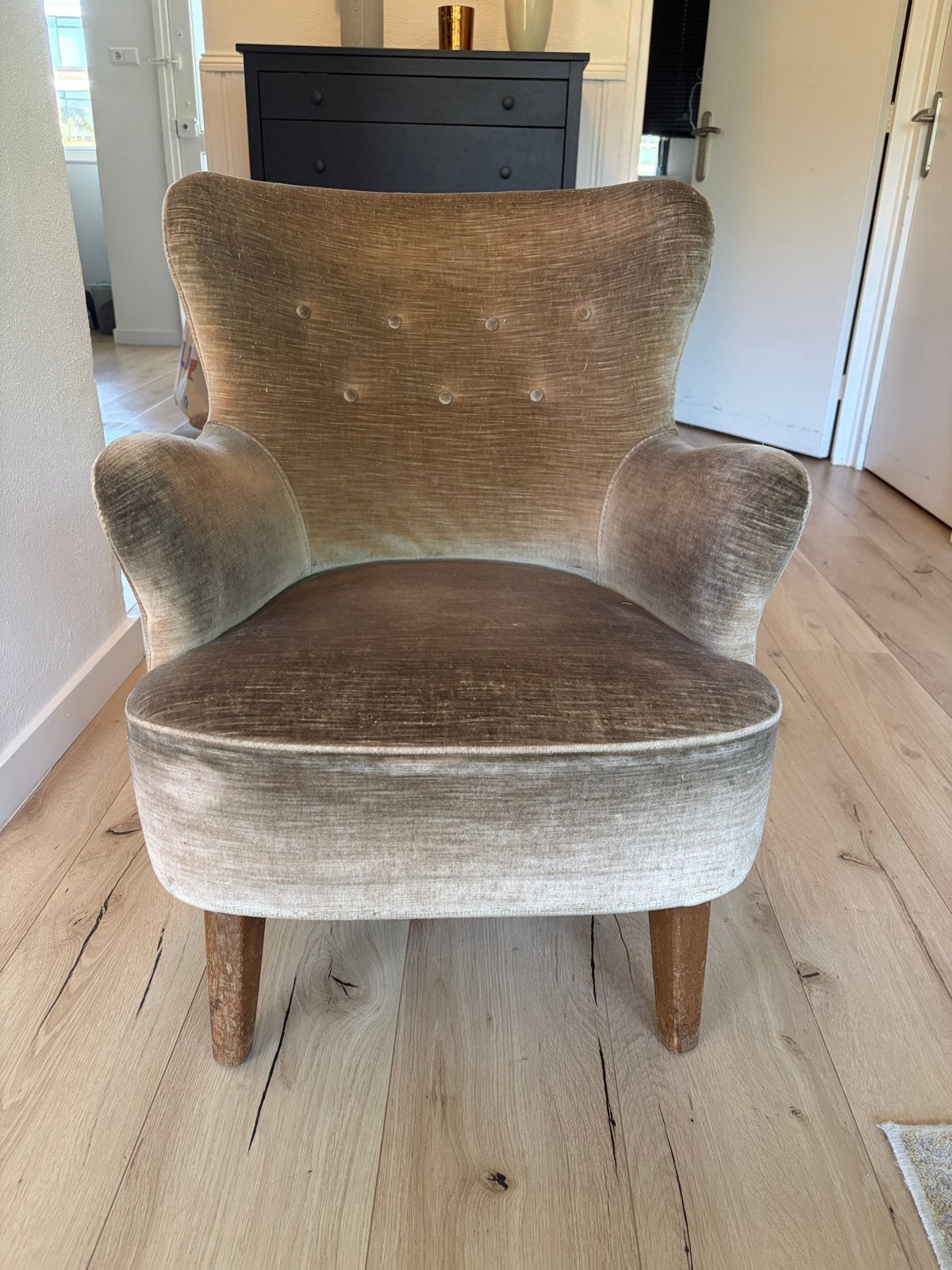 Vintage Artifort fauteuil, Huis en Inrichting, Ophalen, Gebruikt, 75 tot 100 cm, Stof
