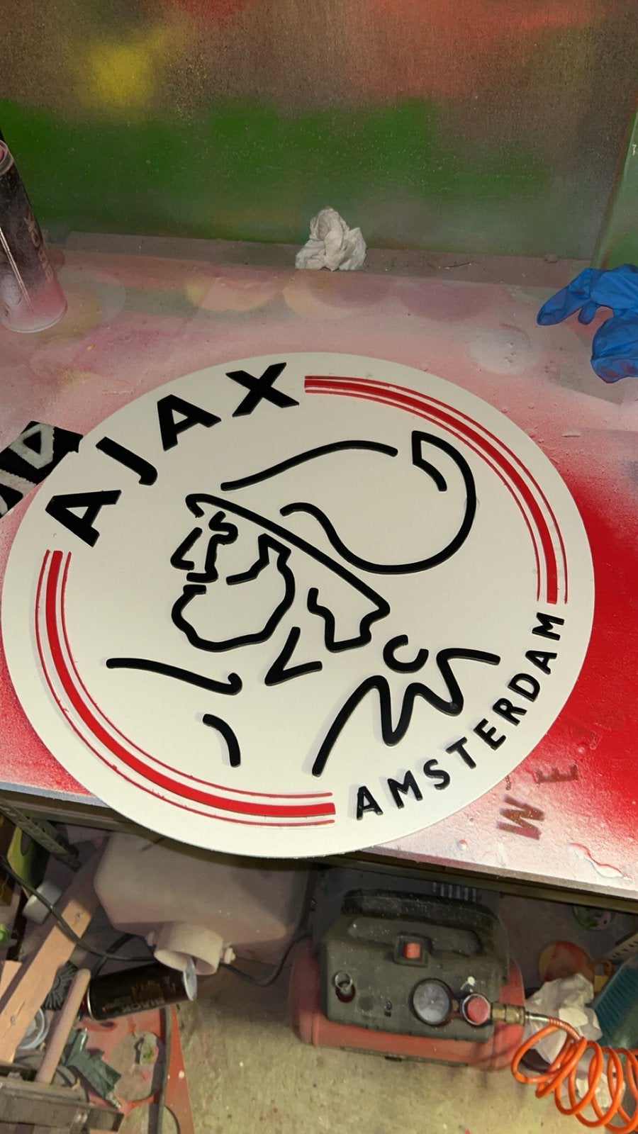 Houten Ajax Bord, Ophalen of Verzenden, Nieuw, Ajax, Overige typen