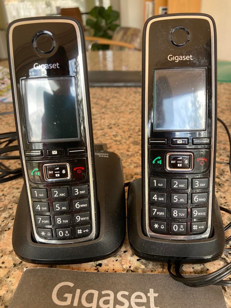 Gigaset Siemens C530 telefoon 2 sets, Ophalen of Verzenden, Gebruikt, 2 handsets, Stralingsarm