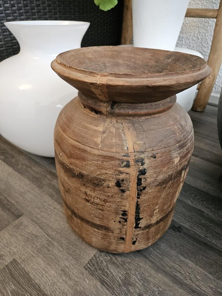 T.K. Vintage Aardewerk Pot, Overige kleuren, Aardewerk of Porselein, Ophalen of Verzenden, Zo goed als nieuw