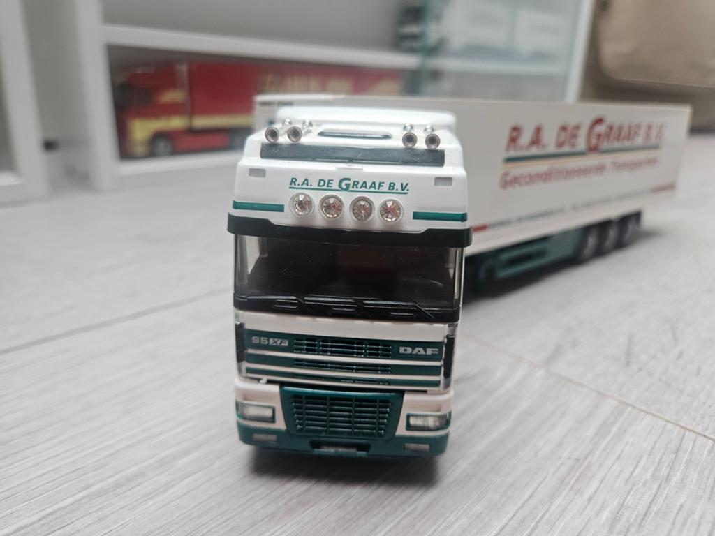 Tekno DAF 85XF R.A. DE GRAAF B.V. model vrachtwagen, Ophalen of Verzenden, Zo goed als nieuw, Overige merken