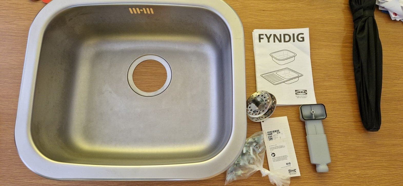 IKEA FYNDIG Spoelbak RVS - zo goed als nieuw, Ophalen, Overige typen, IKEA, Zilver