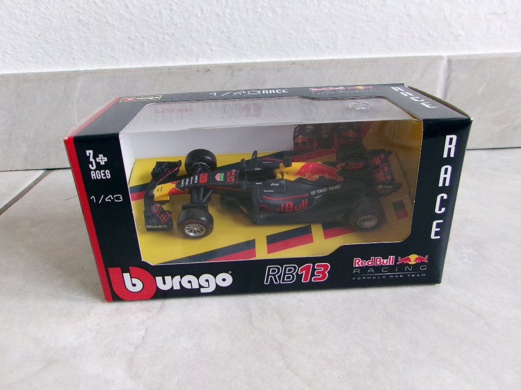 Max Verstappen Bburago RB13 1:43 Red Bull Racing auto, Ophalen of Verzenden, Nieuw, Auto, Overige merken