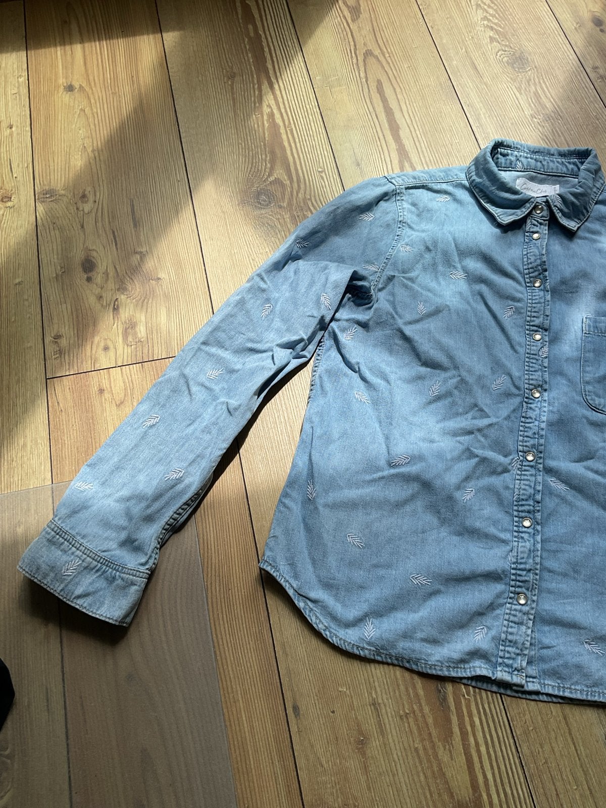 Spijkerblouse Cotton Club Maat M, Ophalen of Verzenden, Gedragen, Maat 38/40 (M), Blauw