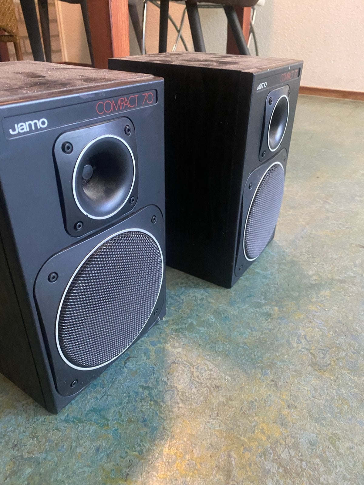 Jamo Compact 70 Boekenplank Luidsprekers - opknapper, Ophalen, Gebruikt, 60 tot 120 watt, Boekenplank luidspreker