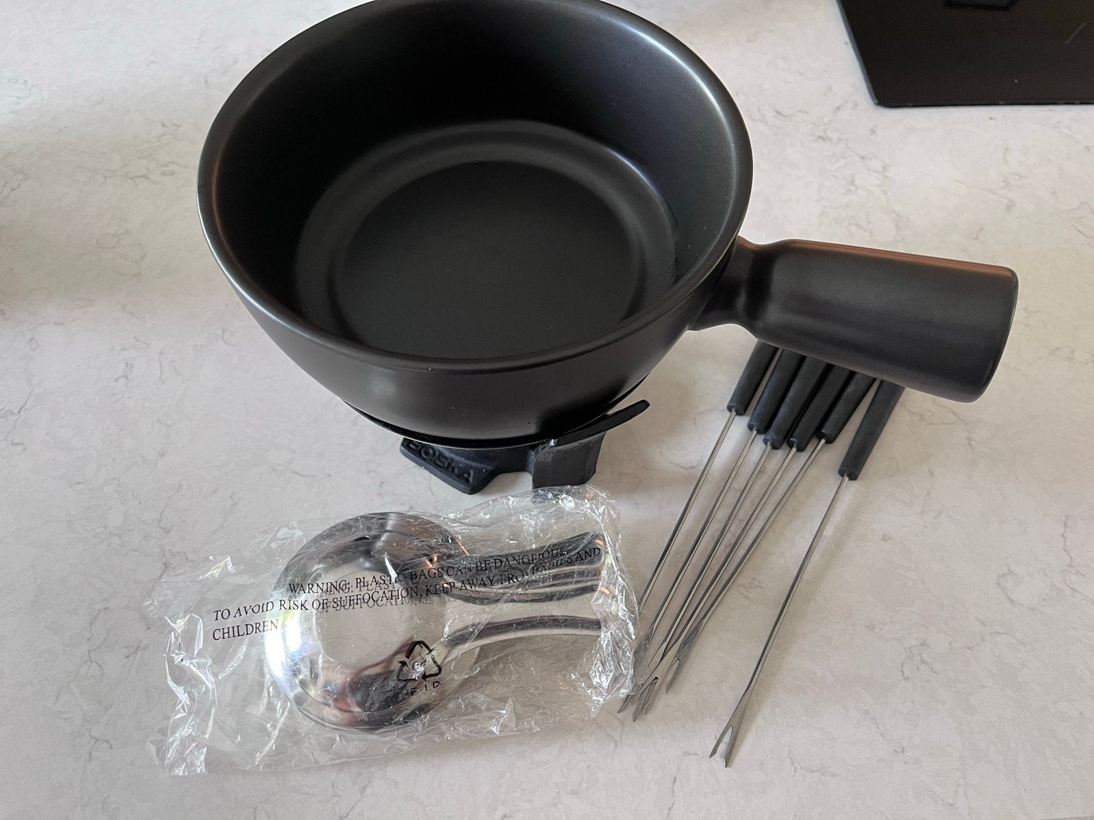 Boska Fondueset Nero - In goede staat, Ophalen, Zo goed als nieuw, Brander, Fondueset
