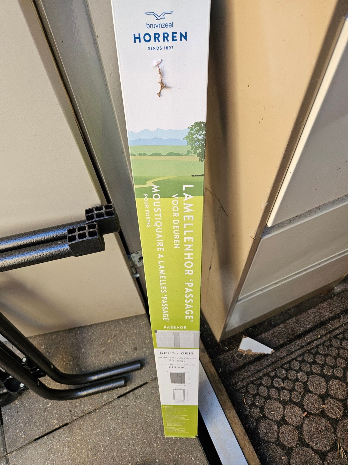 Bruynzeel Lamellenhor 'Passage' voor deuren - Grijs, Ophalen, 80 tot 100 cm, 215 cm of meer, Hordeur