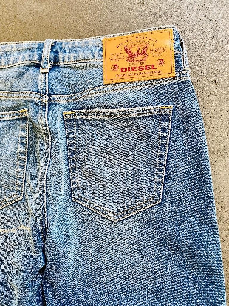 J594 Diesel maat W25/L32 = XS/34 jeans spijkerbroek broek, Kleding | Dames, Spijkerbroeken en Jeans, Blauw, Ophalen of Verzenden