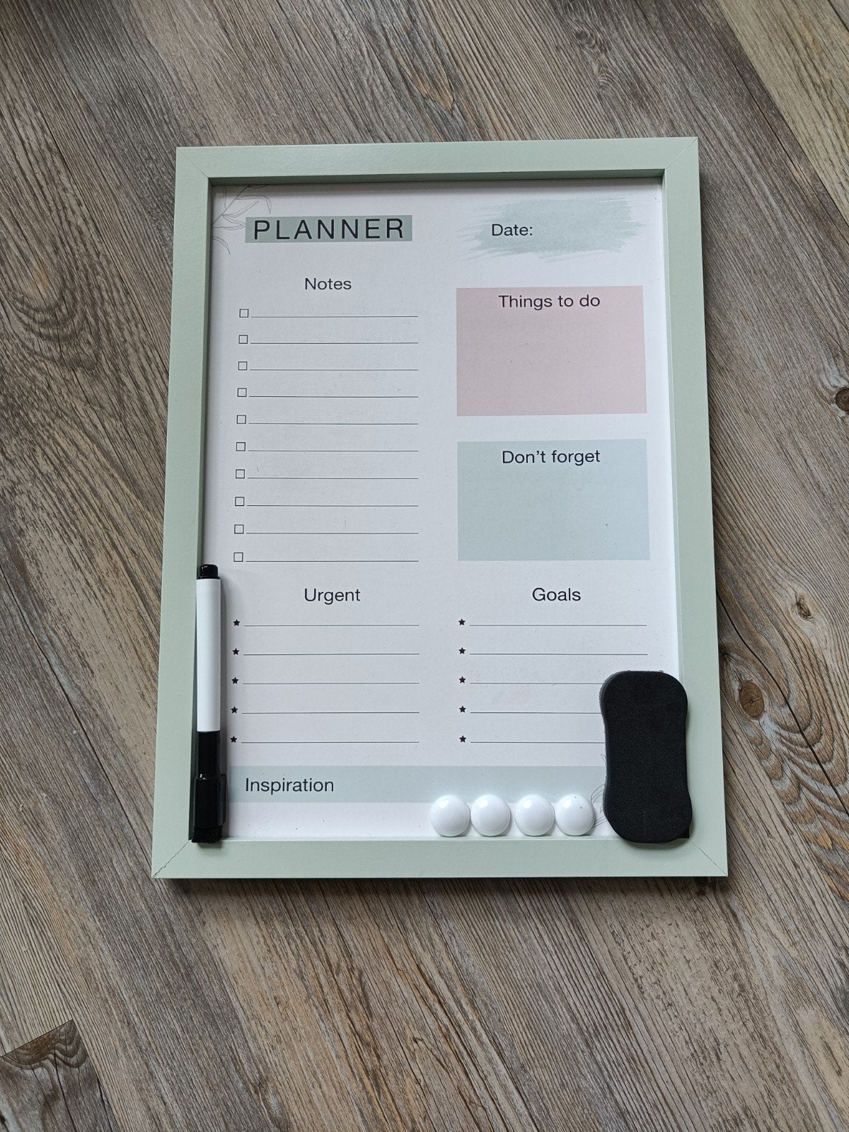 Whiteboard planner, Ophalen, Zo goed als nieuw, Whiteboard