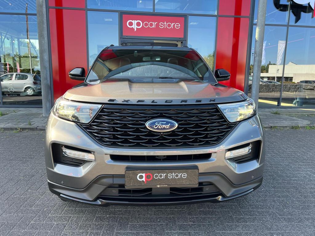 Ford Explorer 3.0 V6 EcoBoost PHEV ST-Line 7, Auto's, Ford, Automaat, Verwarming stoelen achter, Gebruikt, Zwart