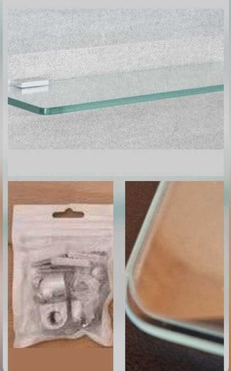 2  douche planchet van gehard glas met afgeronde hoeken., Ophalen, Zo goed als nieuw