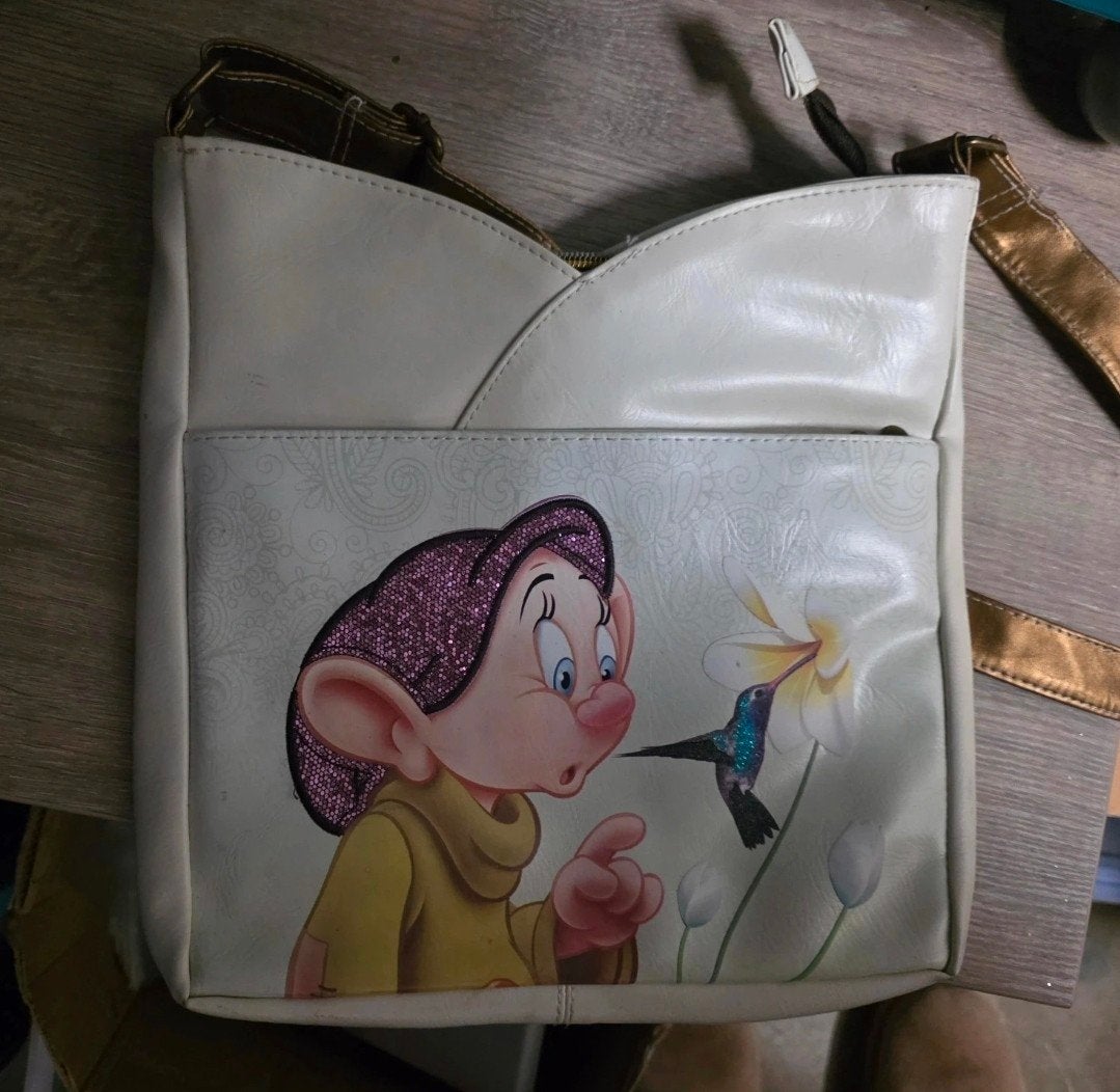 Leuke Disney tas met Dommel en kolibrie, Ophalen of Verzenden, Gebruikt, Wit, Schoudertasje