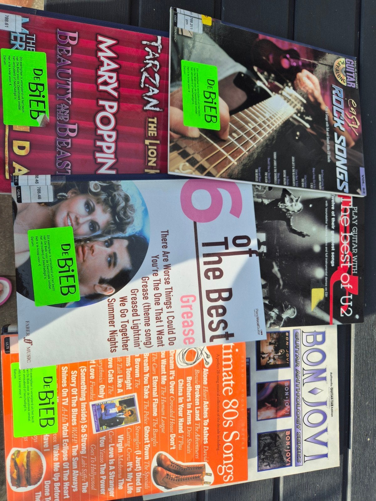 Muziekboeken: Grease, 80s Songs, Rock Songs, Bon Jovi, Ophalen of Verzenden, Gelezen, Genre of Stijl, Diverse artiesten