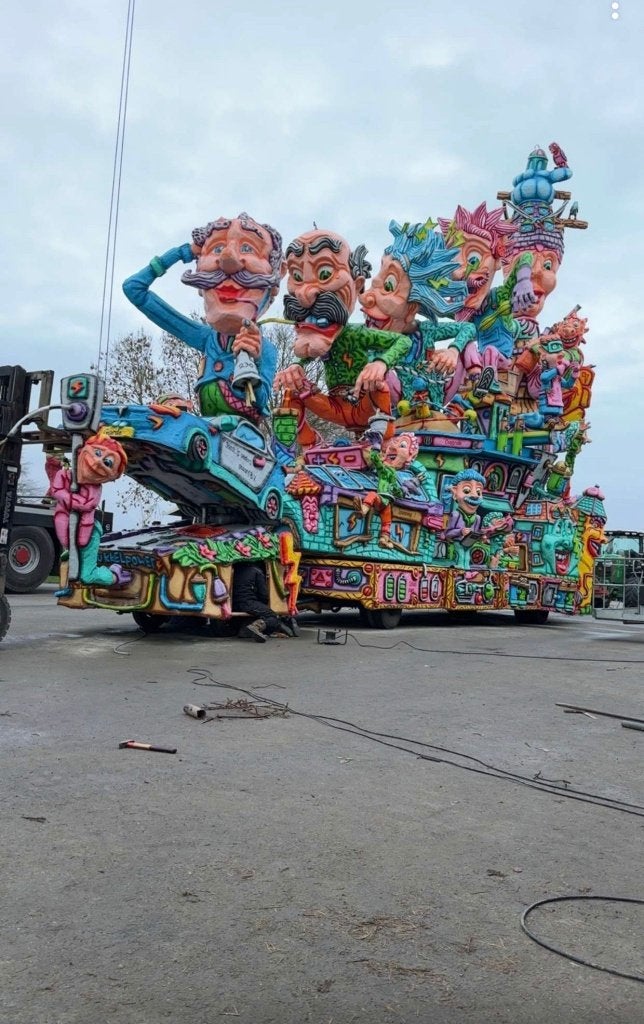 Carnavalswagen thema stroom, Ophalen, Nieuw, Feestartikel, Carnaval